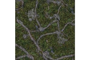 Kraken Wargames Ancient Green 4x4 Gamingmat: Spielmatte, 1x 4x4 Gaming Mat (122x122cm), für alle Altersgruppen, innen, unisex, automatisches Betriebssystem, Kunststoff, Grün, Fantasie, TOYS_AND_GAMES