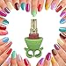NAKOSITE Best Quality Wearable Nail Polish Holder with Bonus FREE Silicone Makeup Bag for Women, Girls etc. Easy Polish or Nail Art designs on the go. A mini Luxury product that can be used anywhere, at School, Gym, Bed, Bath, Pool, Couch, Car, Office, Beach etc. The ONLY original with a LIFETIME guarantee. Rated as one of the best GIFTS for Christmas, Easter, Birthdays, Eid, Hanukkah, Diwali etc. Best Value for money. NPH 24332. Colour is LIME GREEN