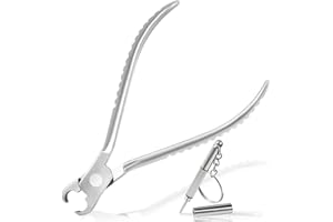 LEONTOOL Pince coupante pour lunettes de 12,7 cm - Pince de réparation pour lunettes - Pour couper de longues vis en plastique et caoutchouc - Pince coupante avec tournevis de réparation de lunettes