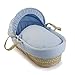 Waffle Palm Moses basket - Blue