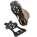 Racksoy 10-Zähne Rutschfest Klaue Steigeisen Eisgreifer...