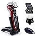 Best Christmas Gift SEGURO® 4D Waterproof Satiny Smooth Electric Shaver Wet/Dry for Men With Nose Trimmer/Hair Clipping Comb/Facial Cleaner 4 IN 1