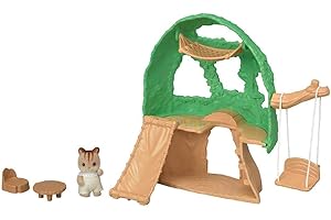 Sylvanian Families - La cabane des bébés - Set 1 figurine et 5 accessoires - Plongez dans l'univers de la famille Sylvanian - Figurines animaux miniatures - Jouet enfant 3 ans et + - 5318