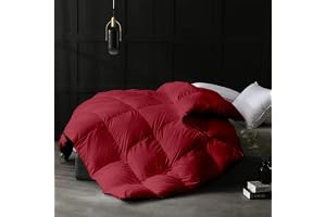 Razzai 500GSM Microfiber Winter Quilted Comforter King (Burgundy) | Cozy Winter Warmth, Ultra Soft & Lightweight, Puffy & Fluffy Feel, Even Fill Distribution, Long-Lasting Box Stitching