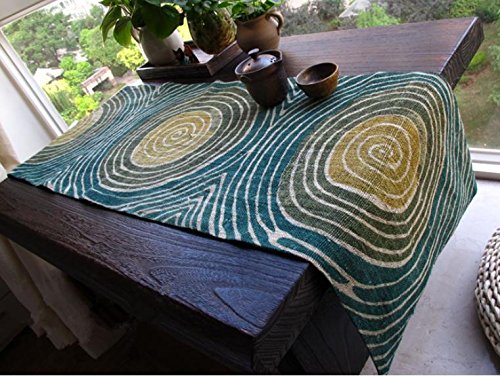 Preisvergleich Produktbild XXFFH Tischläufer Kreis Totem Handgemachte Leinen Tischläufer