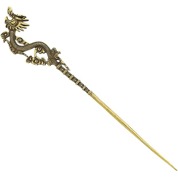 SHERCHPRY Drachen-Haarstäbchen Aus Zinklegierung – 18 Cm, Chinesischer Stil, Für Dutt & Hochsteckfrisuren
