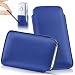 Produktbild Huawei Y6 (2017) Hülle Blau Sleeve [OneFlow Slide Cover] Ultra-Slim Schutzhülle Dünn Handyhülle für Huawei Y6 (2017) Case Full Body Handytasche Kunst-Leder Tasche