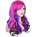 Ambielly 32"/80cm Iridescence Party Cosplay Wig Women's Wig Long Curly Wavy Hair (Iridescence)
