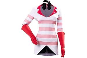 JILIJIA Hazbin Hotel kostium anioł pył / Alastor / Blitzo garnitur mundur kurtka, top spodnie, fantazyjne przebranie, rolę anime, pełny zestaw na Halloween, karnawał, wystawę anime