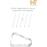 Nezih Case S-Pen Yedek Kalem Ucu ve &Ccedil;ıkarma/Takma Aparatı, 5 Adet, Samsung Galaxy ile Uyumlu
