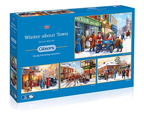 Gibsons  Winter about Town Jigsaw Puzzle (4 x 500-Piece)