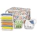Popolini One Size Rainbow Set Nappy Organic 100% Cotton Controlled Organic Cultivation Global Organic Textile Standard) Complete Set – 15kg with Fleece Roll 100 Sheets New & Original