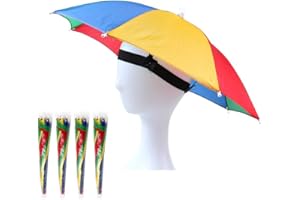 OMUKY Zabawny parasol kapelusz dla dorosłych i dzieci składana czapka na plażę wędkarstwo golf impreza nakrycia głowy