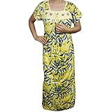 Indiatrendzs Women Hosiery Cotton Maxi Nighty Printed Nightwear Night Gown 44"