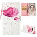 Produktbild Hülle für Samsung Galaxy S10+ Handyhülle Case 3D Malen Muster Leder Tasche Flipcase Cover Silikon Schutzhülle Handytasche Skin Ständer Klapphülle Schale Bumper für Samsung Galaxy S10+ Blume