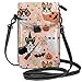 Produktbild Tri Corgi Halloween Costumes Mummy Vampire Ghost J Lightweight Leather Phone Purse, Small Crossbody Bag Mini Cell Phone Pouch Shoulder Bag For Women