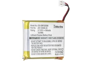 Akku-King Akku kompatibel mit Garmin 361-00072-10, 361-00086-00 - Li-Polymer 180mAh - für Approach G10, Forerunner 220, 225, 235, 630, 735XT
