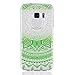 Produktbild KSHOP Crystal Case Hülle für Samsung Galaxy S7 Taschen Schutzhülle durchsichtig transparent Ultra dünn kratzfeste stoßdämpfende - Dunkelgrün Mandala