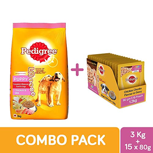 Pedigree Gravy Puppy Dog Food Chicken Chunks in Gravy, 80g