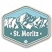 Produktbild 2 x 10cm/100mm St Moritz Schweiz Fenster kleben Aufkleber Auto Van Wohnmobil Glas #9773