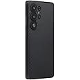 PITAKA for S25 Ultra Case, 6.9 Inch, Compatible with Magnetic, PinButton Case For Samsung Galaxy S25 Ultra,1500D Aramid Fiber Made [MagEZ Case 5- Black/Grey]