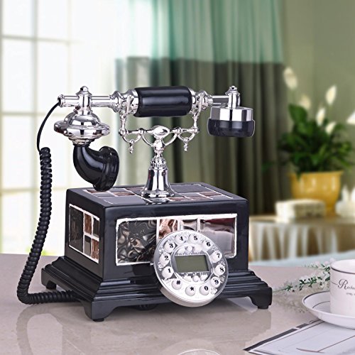 détail Retro Vintage antique les téléphones dans le téléphone de bureau à domicile mode européenne fixe