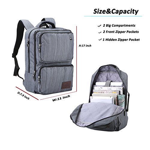 HongyuTing Unisex Schulrucksack Laptop Rucksack College Daypack Handtasche Passend f  r 15 6 Zoll Laptop