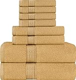 Juego de Toallas Premium de 8 Piezas; 2 Toallas de baño, 2 Toallas de Mano...