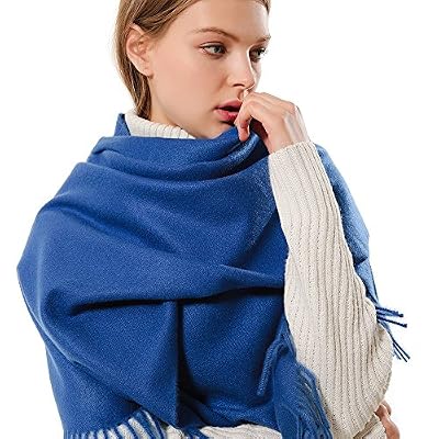 W.Best Écharpe Femmes Élégant Cachemire Foulards Pashmina Pour Automne Hiver Écharpea Chaud de Grande Taille, 200 * 70 cm