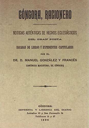 Góngora, racionero (Literatura)