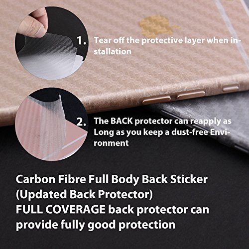 iPhone 7 Plus/iPhone 8 Plus Screen Protector, KlearlookÂ® [Original Color Series] [3D Curve Fit] Full Coverage Crystal Clear Premium Tempered Glass Screen Protector with [3D Hot Bending Technology][Full Coverage Without Any Gap][High Definition][9H Hardness] + [Full Coverage] Carbon Fibre Back Sticker Protectorã€Updated Back Protectorã€‘ for Apple iPhone 7 Plus/iPhone 8 Plus [Full Coverage Tempered Glass for front+ Full Coverage Carbon Fibre for Back] Lifetime Warranty [Black]