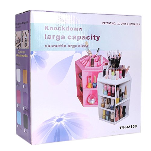 Homdox 360 Grad Drehbare Multifunktionale Kosmetik Ständer Aufbewahrungbox Make up Organizer Kosmetikregal - 7