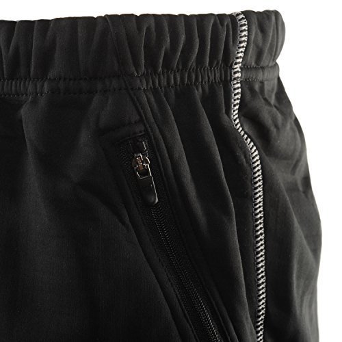 4Ucycling LAMBDA Lang Radhose für Herren Laufhose Fleece Überhose Sporthose Radsport Bekleidung Laufen Running Hosen - 5