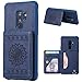 Produktbild Schutzhülle Leder Galaxy S9 Plus Handyhülle Flip Brieftasche Slim Case Backcover Schale mit Standkuntion Kredit Karten Fach Geldbörse Geldklammer Lederhülle Design Mandala für Samsung Galaxy S9 Plus