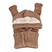Ukamshop(TM)Winter Baby Kids Girls Boys Warm Woolen Coif Hood Scarf Caps Hats (Khaki)