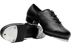 BeiBestCoat Beginner Tap Dance Shoe-Jazz Tap Dacncing Shoes for Girls,Boys(Toddler,Little Kid) Black Size: