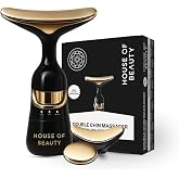 House of Beauty Double Chin Massager for Women & Men |3 in 1 Face& Jawline Lifting, Eye Puffiness, Skin Tightening | 10,000 V