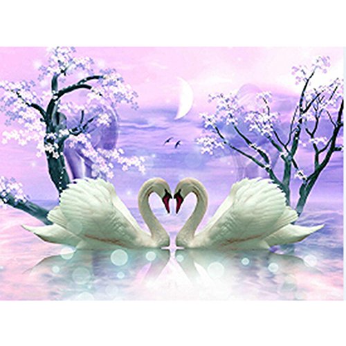 DIY 5D Swan Diamond Painting Cross-Stitch for Entrance Living Room Bedroom