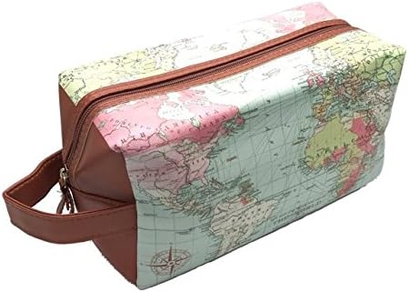 Atlas Map Travel Print Wash Bag