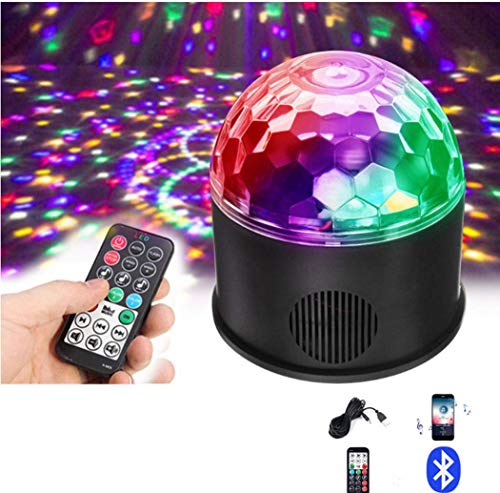 Discoteca senza fili, altoparlante del telefono Bluetooth Connessione di ricarica USB, 9W9 Colore Attivazione magica Luce a LED a colori RGB con telecomando, Party, Bar, KTV, Natale, Club