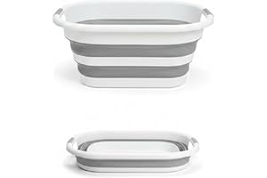 UR CHOICE URCHOICE 42L Collapsible Laundry Basket, Durable Foldable Washing Basket for Space Saving Storage, Lightweight Design with Comfortable Grip Handles, Perfect for Compact Homes, Laundry, and Daily Use