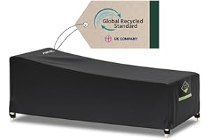 AWNIC Funda Tumbona Exterior Impermeable, Fundas para Tumbonas con Salidas de Aire Impermeable Patio UV Resistente 420D Poliéster 200x75x40/70cm
