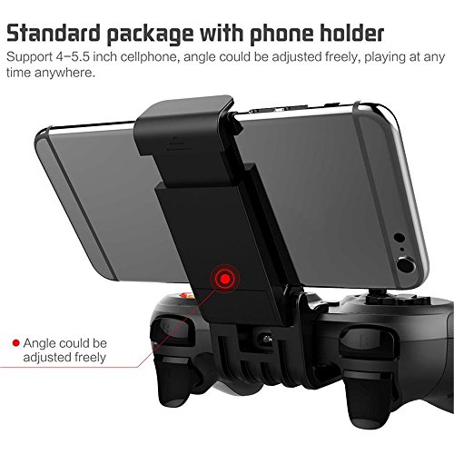 IPega PG-9078 Gamepad inal  mbrico Bluetooth Game Controller con Sensor Hall Holder ajustable para Android   PC   PS3   VR - Negro