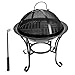 Produktbild Teamyy Feuerschale Feuerstelle Eisen mit Grillrost Gartenfeuer Grillschale Garten Feuer