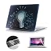 Produktbild Se7enline Sanfte Schutzschale, Kunststoff, mit schwarzem Tastaturschutz aus Silikon und transparenter Displayschutzfolie, Design: schwarze Kreise, für Macbook