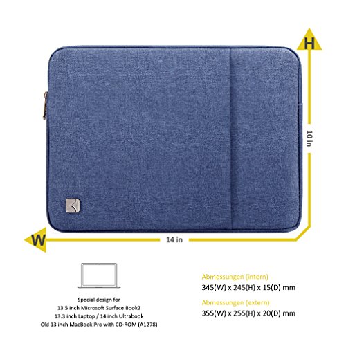 CAISON 13 3 Zoll Laptoph  lle Notebook H  lle Tasche f  r Dell Inspiron 13 Vostro 13   ACER Chromebook 13 Aspire R7 S7   13 5  Microsoft Surface Book 