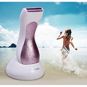 Pritech Electric Shaver Waterproof Rechargeable Shaver Purple - Image 2