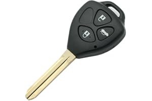 BROVACS Obudowa zastępcza do kluczyka kompatybilna z TOYOTA 3 przyciskami bezkluczykowy pilot obudowa Fob PG405