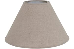 GRAFELSTEIN Lampenschirm FEHMARN beige rustikaler Stoff D34cm Strandhaus Deko