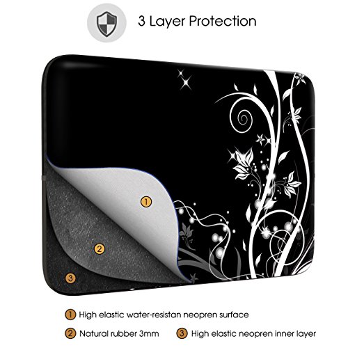 Sidorenko Designer Tablet Tasche für 10,1-10,2 Zoll aus Neopren max. Geräteabmessungen 26,5 cm x 20,5 cm - 3